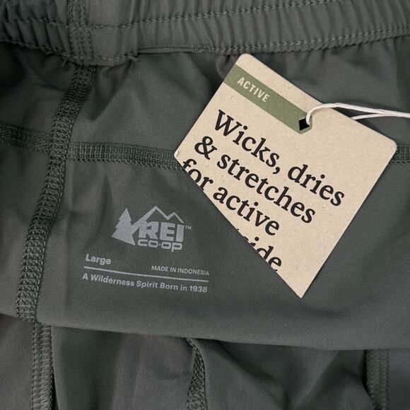 REI Active Pursuits Shorts Mens Large Athletic Unlined UPF 50 Green 7" NEW L - Picture 3 of 10